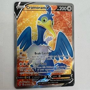 Cramorant V 198/202 Sword & Shield Base Ultra Rare Holo Pokemon Card Mint